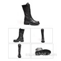 Bota de montar de piel de vaca Wild Wrikle para mujer